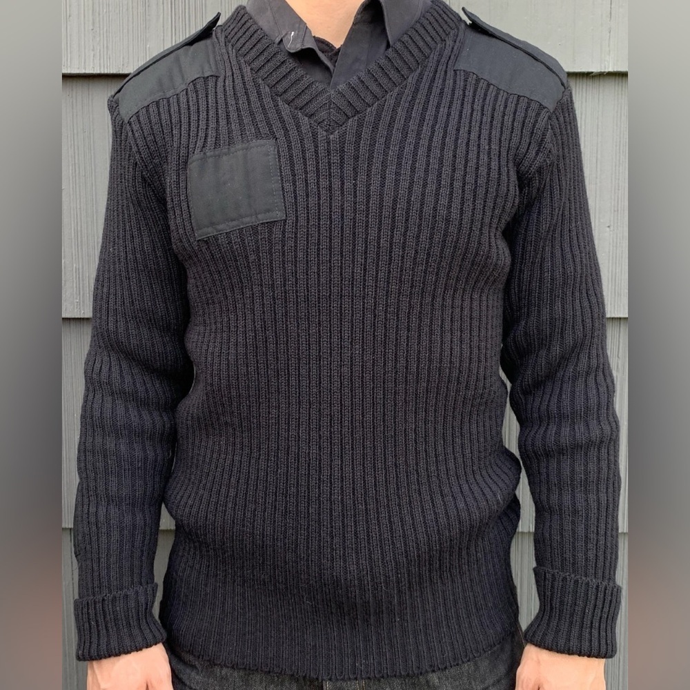 Citadel Men’s 100% Virgin Wool Military Sweater Size Medium